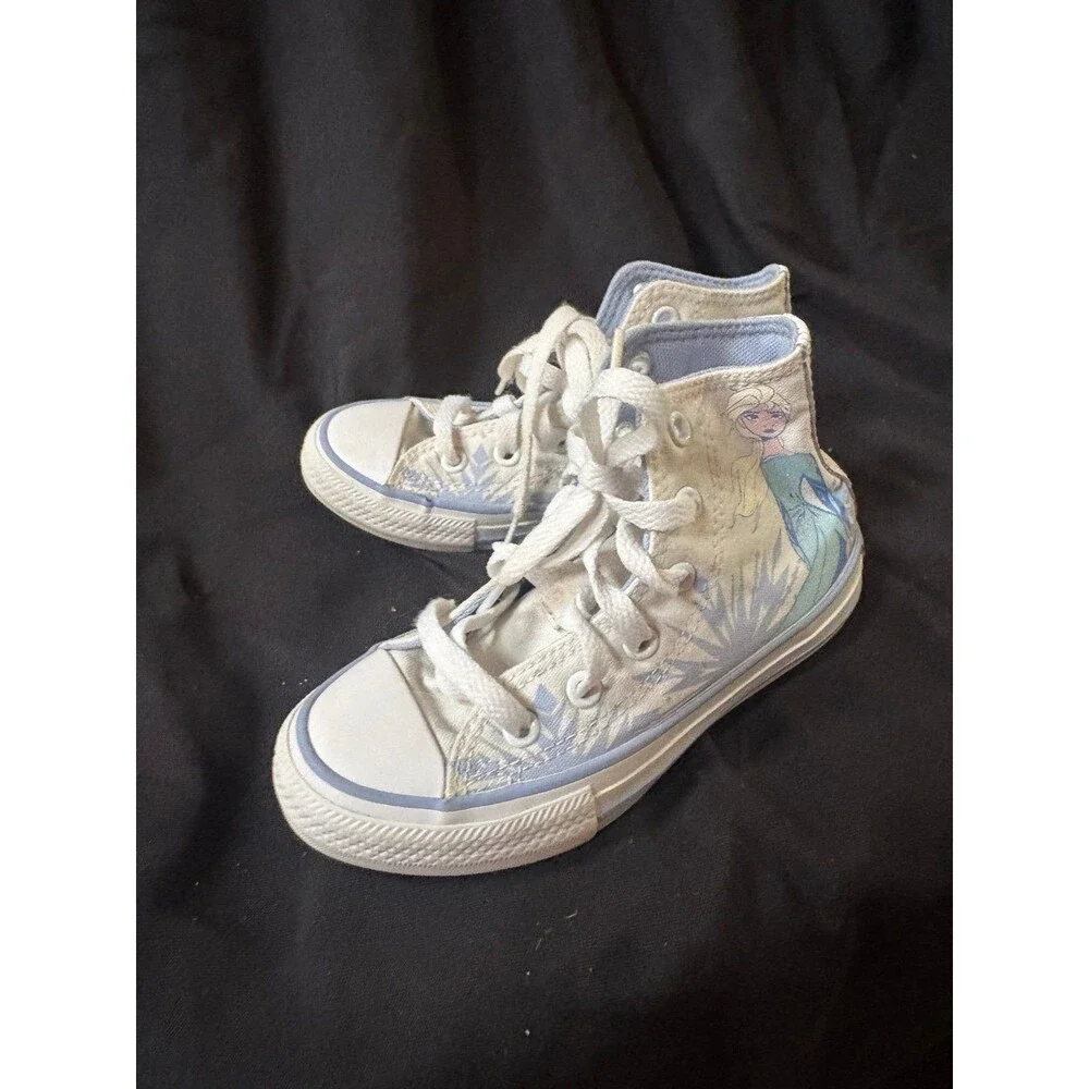 Converse All Star kids size 11 c Frozen Elsa High Top Sneakers